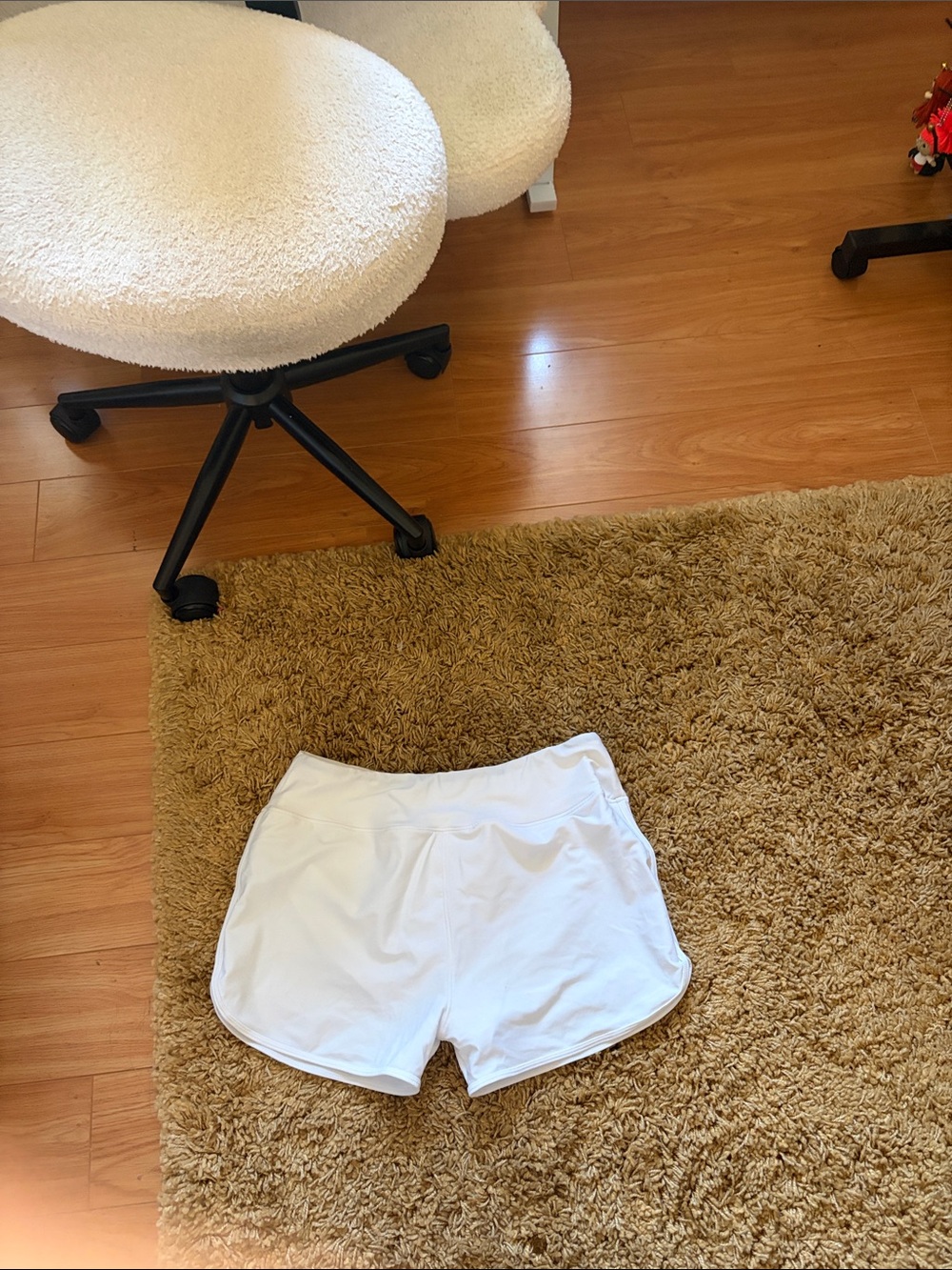 White Women's Athletic Shorts